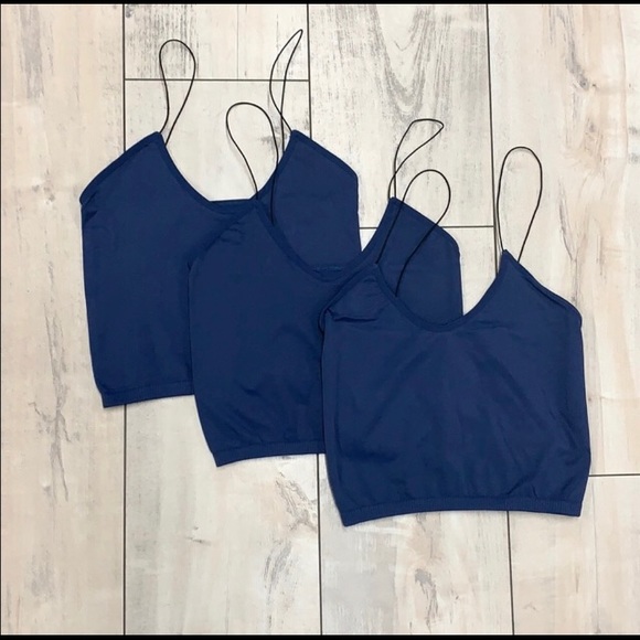 NWOT Free People Navy Blue Brami - Picture 4 of 4